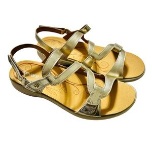 Revere NIB Women’s Emerald Gold Sandals Sz.10M Comfort Summer Resortwear